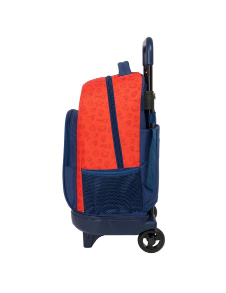 MOCHILA GDE. C/RUEDAS COMPACT EXTRAIBLE SUPER MARIO "TRIC...