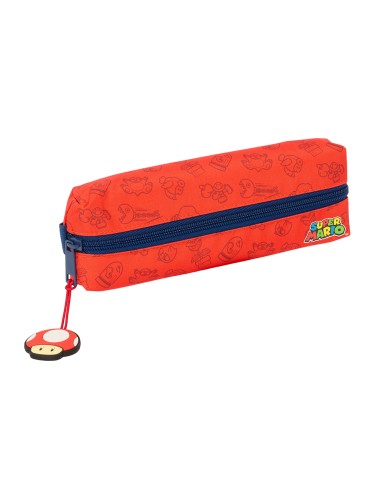 PORTATODO RECTANGULAR C/GOMA ELAST. 22CM SUPER MARIO "TRI...