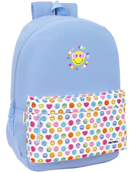 MOCHILA ADAPT.CARRO RECICLADO SMILEY WORLD "JOYFUL" Nuevo...