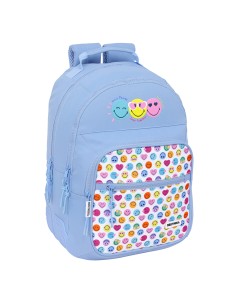 MOCHILA DOBLE ADAPT.CARRO RECICLADO SMILEY WORLD "JOYFUL"...