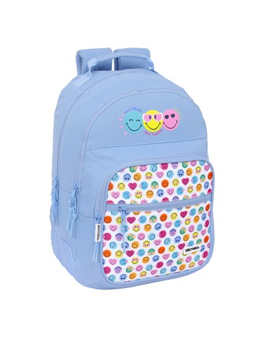 MOCHILA DOBLE ADAPT.CARRO RECICLADO SMILEY WORLD "JOYFUL"...