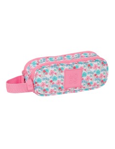 PORTATODO DOBLE RECICLADO MOOS "FLORES" Portatodo Estuche...