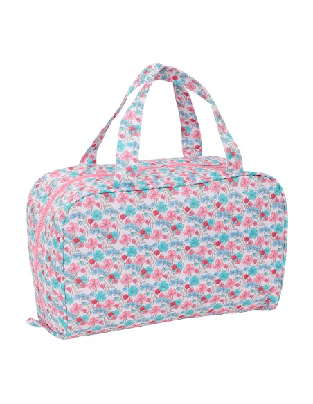 NECESER RECTANGULAR RECICLADO MOOS "FLORES" Neceser-Meren...