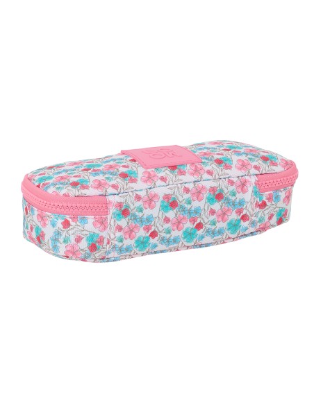 PORTATODO RECICLADO MOOS "FLORES" Portatodo Estuche | Fraber