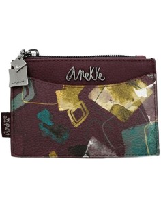 Tarjetero Monedero Anekke Evolution Burdeos Carteras Muje...