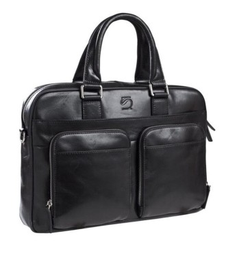 Portaordenador Piel Matties Negro