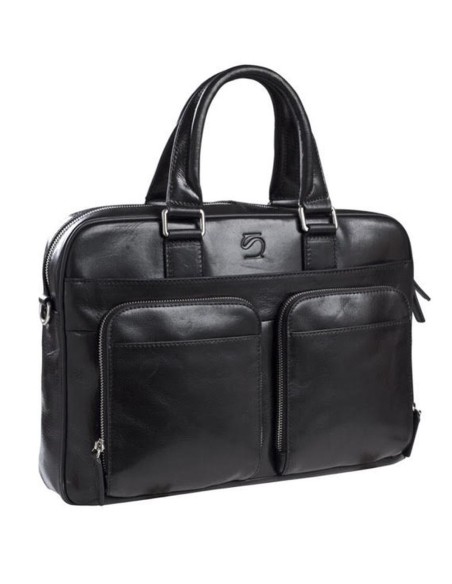 Portaordenador Piel Matties Negro Portaordenador Piel Matties Negro