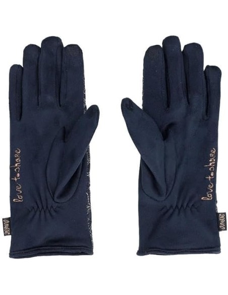 Guantes Tejido Mujer Anekke Azul Complementos | Fraber