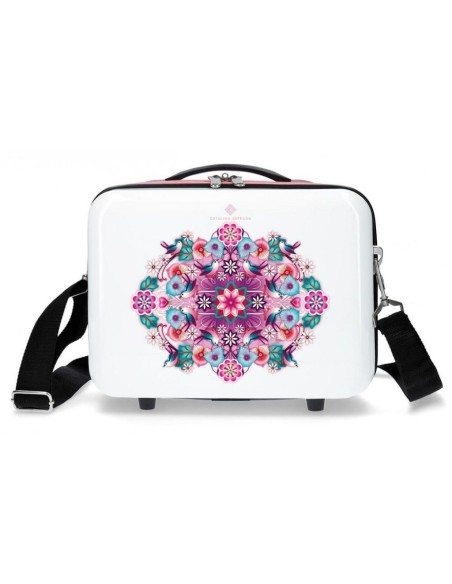 Neceser ABS Catalina Estrada Abanico adaptable a trolley rosa Neceser ABS Catalina Estrada Abanico adaptable a trolley rosa