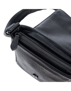 Bolso Bandolera C/Solapa Matties Rustic  40100-20 Negro B... 2