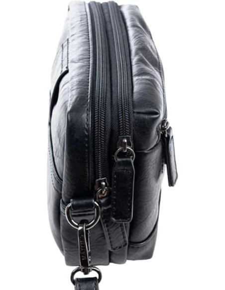 Cartera De Mano Doble Matties Classic 40123-20 Negro Bols...