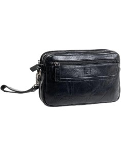 Cartera De Mano Matties Classic 40125-20 Negro Bolsos Hom...