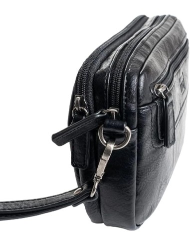 Cartera De Mano Matties Classic 40125-20 Negro Bolsos Hom...