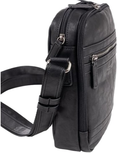 Bolso Bandolera Doble Juvenil Matties 40170-20 Negro Bols...