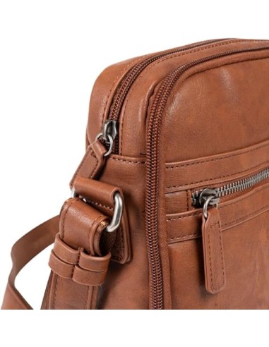 Bolso Bandolera Doble Juvenil Matties 40170-12 Cuero Bols...