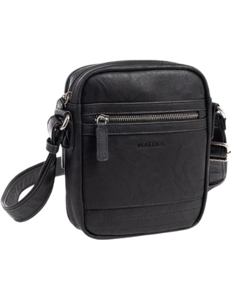 Bolso Bandolera Doble Juvenil Matties 40171-20 Negro Bols...