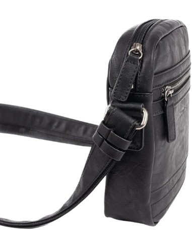 Bolso Bandolera Juvenil Matties 40172-20 Negro Bolsos Hom...