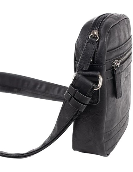 Bolso Bandolera Juvenil Matties 40172-20 Negro Bolsos Hom...