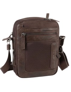 Bolso Bandolera Matties Nylon 40192-80 Marrón Bolsos Homb...