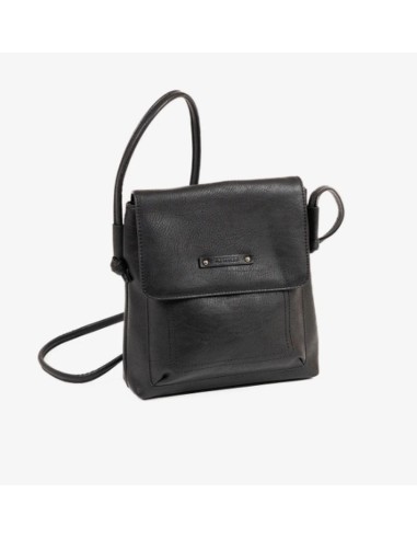 Bolso Bandolera C/Solapa Matties Minibags 23250-20 Negro ...