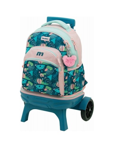Mochila Carro Fijo Compact Desmontable Ruedas Grandes Tandem Trazos
