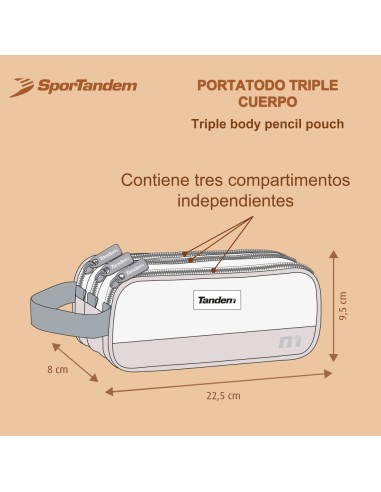 Portatodo Triple Cuerpo Cuadrado Tandem Circle Fly