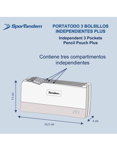 Portatodo Tres Bolsillos Independientes Plus Tandem Circle Fly