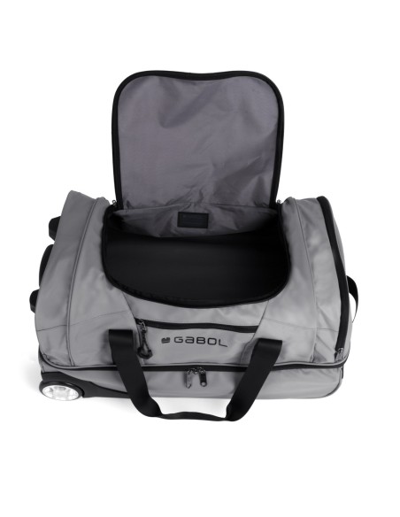 Bolso Con Ruedas S Gabol Canada Gris Maletas viaje | Fraber