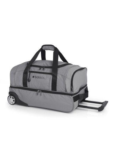 Bolso Con Ruedas S Gabol Canada Gris Maletas viaje | Fraber