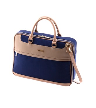 Cartera Portaordenador 15" Vogart Elite Azul/Beige | Comprar Carter...