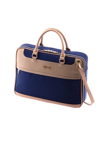 Cartera Portaordenador 15" Vogart Elite Azul/Beige | Comprar Carter...