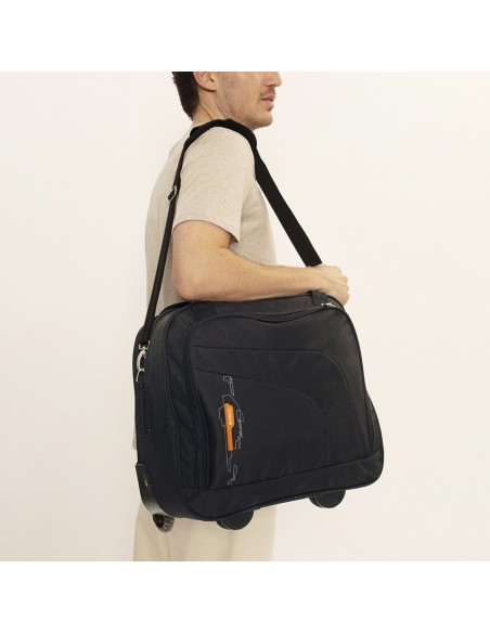 Cartera Piloto Gabol Week Eco Negro Maleta piloto portaor...