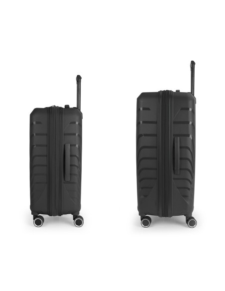 Set 2 Maletas M-L Gabol Soho Negro Juego de Maletas | Fraber