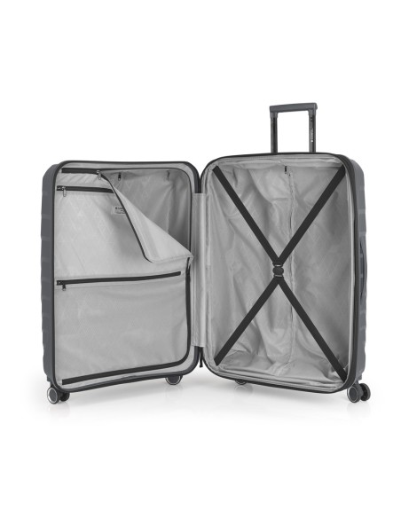 Set 2 Maletas M-L Gabol Soho Gris Juego de Maletas | Fraber