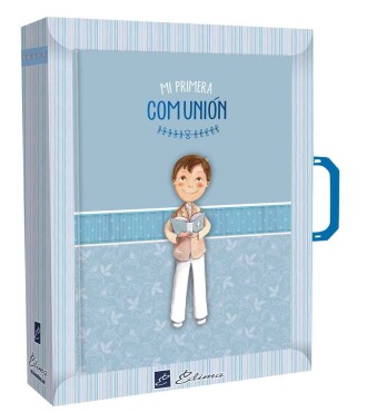 Libro de comunion con  maletin