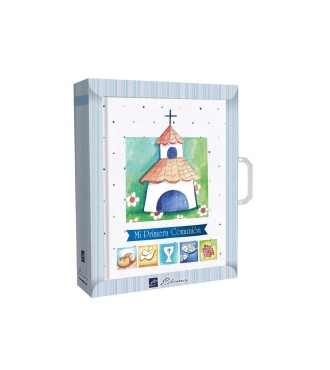 Libro de comunion con  maletin