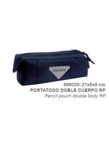 Portatodo doble Privata Premium azul