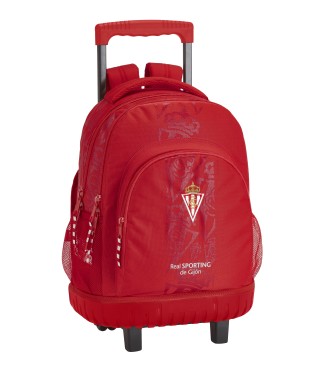 MOCHILA GDE. C/RUEDAS COMPACT REAL SPORTING DE GIJON CORPORATIVA