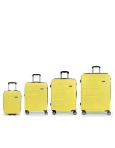 Set 4 Maletas C21-C22-M-L Gabol Future Plus Amarillo Jueg...