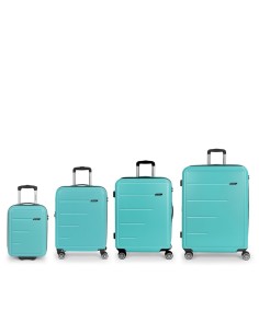 Set 4 Maletas C21-C22-M-L Gabol Future Plus Turquesa Jueg...