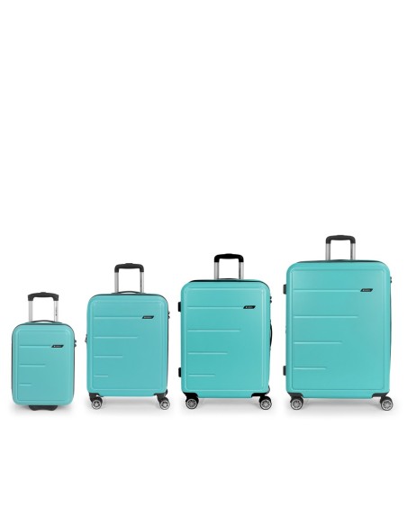 Set 4 Maletas C21-C22-M-L Gabol Future Plus Turquesa Jueg...