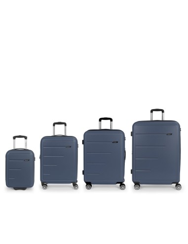Set 4 Maletas C21-C22-M-L Gabol Future Plus Azul Marino J...