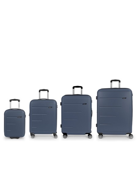 Set 4 Maletas C21-C22-M-L Gabol Future Plus Azul Marino J...