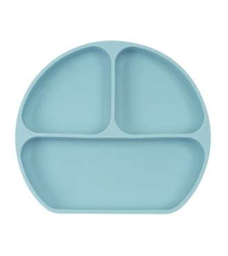 PLATO SILICONA CON VENTOSA SAFTA "BEAR" BLUE | Comprar PLATO SILICO...