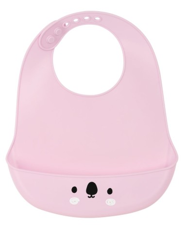 BABERO SILICONA SAFTA "KOALA" PINK | Comprar BABERO SILICONA SAFTA ...