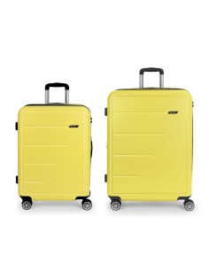 Set 2 Maletas M-L Gabol Future Plus Amarillo Juego de Mal...