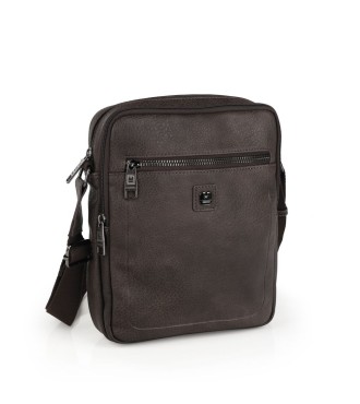 Bolso Bandolera Dos Compartimentos Hombre Gabol Tibet Marrón | Comp...