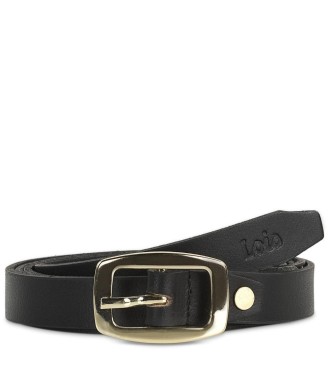 Cinturon Piel Genuina 20Mm Lois Cinturones T-44 NEGRO/ORO | Comprar...
