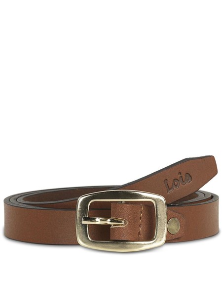 Cinturon Piel Genuina 20Mm  Lois Cinturones T-44 Marrón/Oro Cinturon Piel Genuina 20Mm  Lois Cinturones T-44 Marrón/Oro