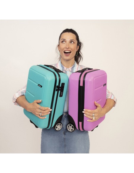 Maleta Trolley Cabina 2R Gabol Future Plus Rosa Maletas C...